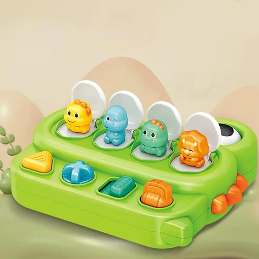 Children Interactive Pop up Animals Toys Dinosaur Puzzle Switch Box Montessori Hand-Eye Coordination Educational Games Kids Toys