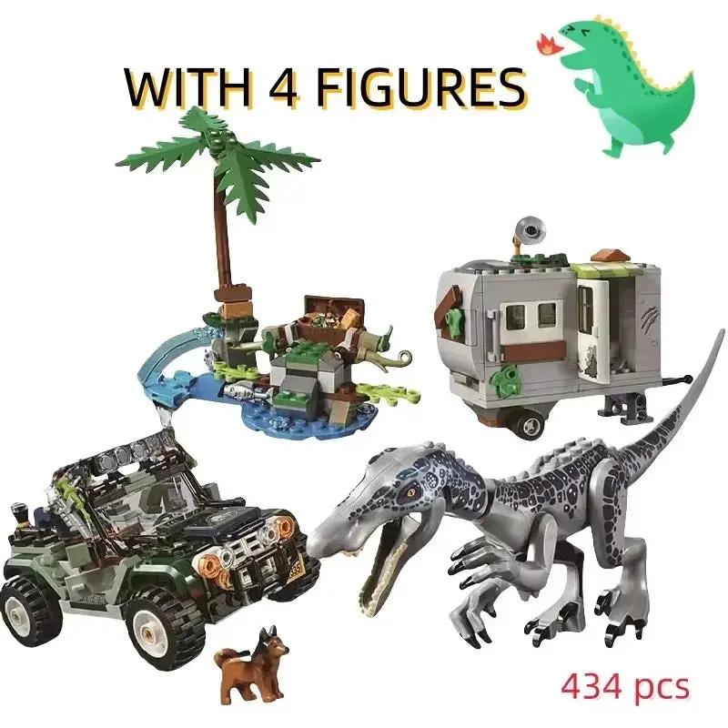 Dinosaur Series Heavy Claw Dragon Capture Baryonyx Face-Off the Treasure Hunt Building Blocks Fit MOC Set Toys for Kids Gifts