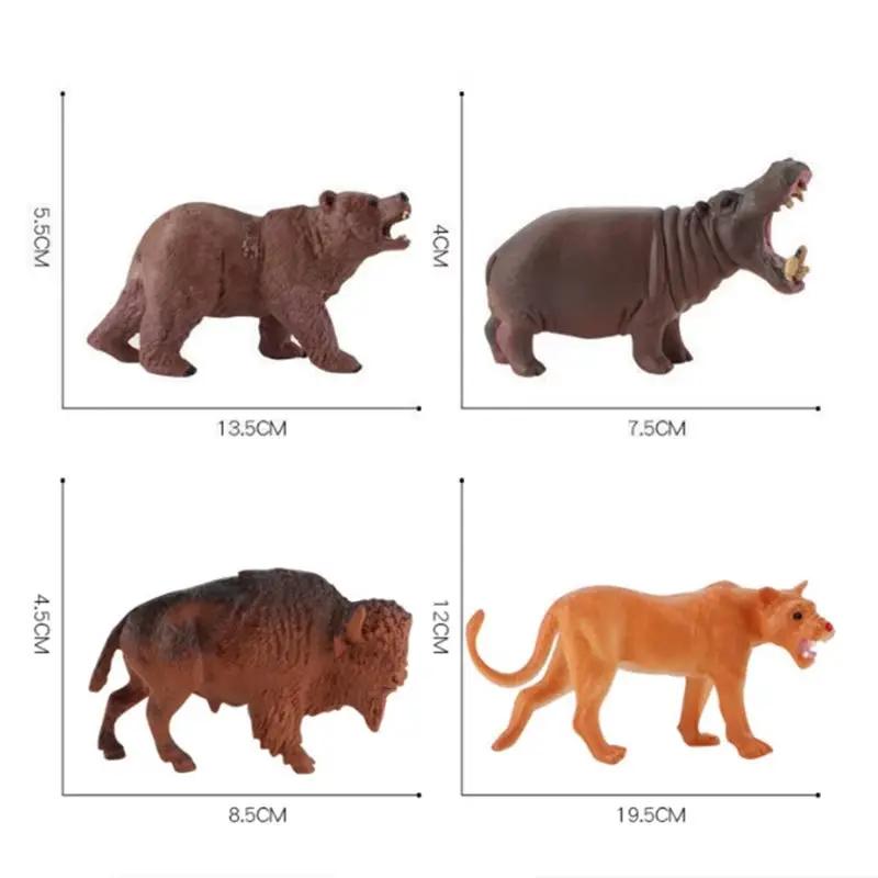 High Quality PVC Jurassic Dinosaurs World Action Figures Tyrannosaurus Brachiosaurus Rex Model Toy for Children Christmas Gifts