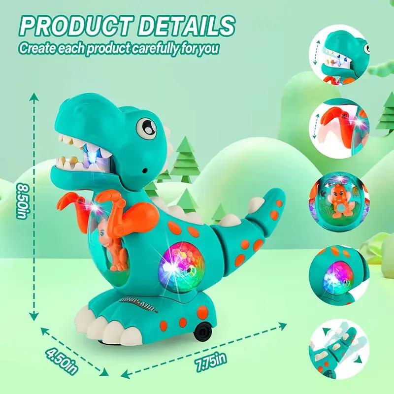 Dinosaur Toys Baby Toys Light up Musical Crawlingtummy Time Montessori Sensory Interactive Electric Toys for Kids Birthday Gifts