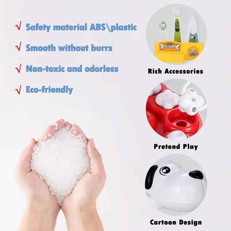 Pet Dentist Toy Pretend Play Doctor Educationa Toys for Children Simulation Medicine Tooth Extraction Teeth Model Gifts for Kids