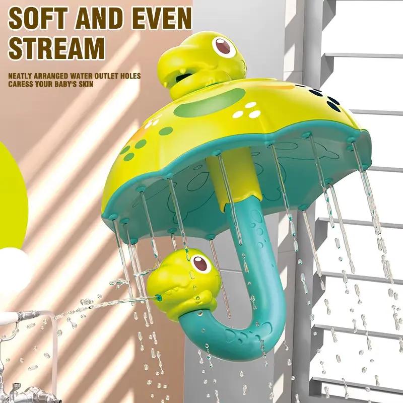 Kids Dinosaur Umbrella Shower Children'S Water Spray Bath Toy Spinning Fun Parent-Child Interactive Bath Toys
