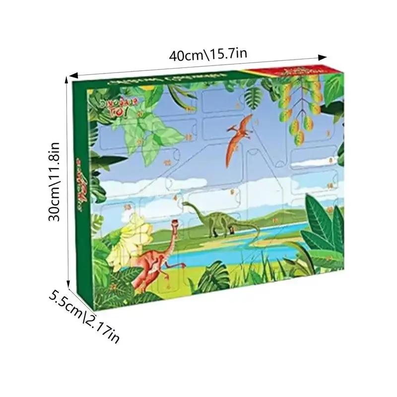 Dinosaur Advent Calendar 2023 24 Days Dinosaur Christmas Countdown Calendar Toys Dino Toy Christmas Gift for Boys Girls 3 Years