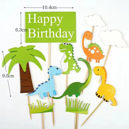 Dinosaur Cake Topper Birthday Decor Roar Dinosaur Birthday Party Cake Decor Baby Shower Gift Kids Cake Dessert Baking Decorating