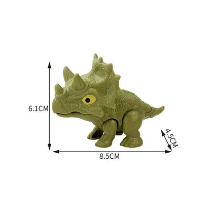 Jurassic Finger Biting Dinosaur Model Toys for Boys Triceratops Tyrannosaurus Ankylosaurus Tricky Interactive Animals Dino Toy
