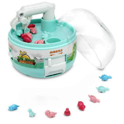 Kids Mini Gacha Machine Catching Dinosaur Machine Clamping Doll Parent Child Interactive Toy