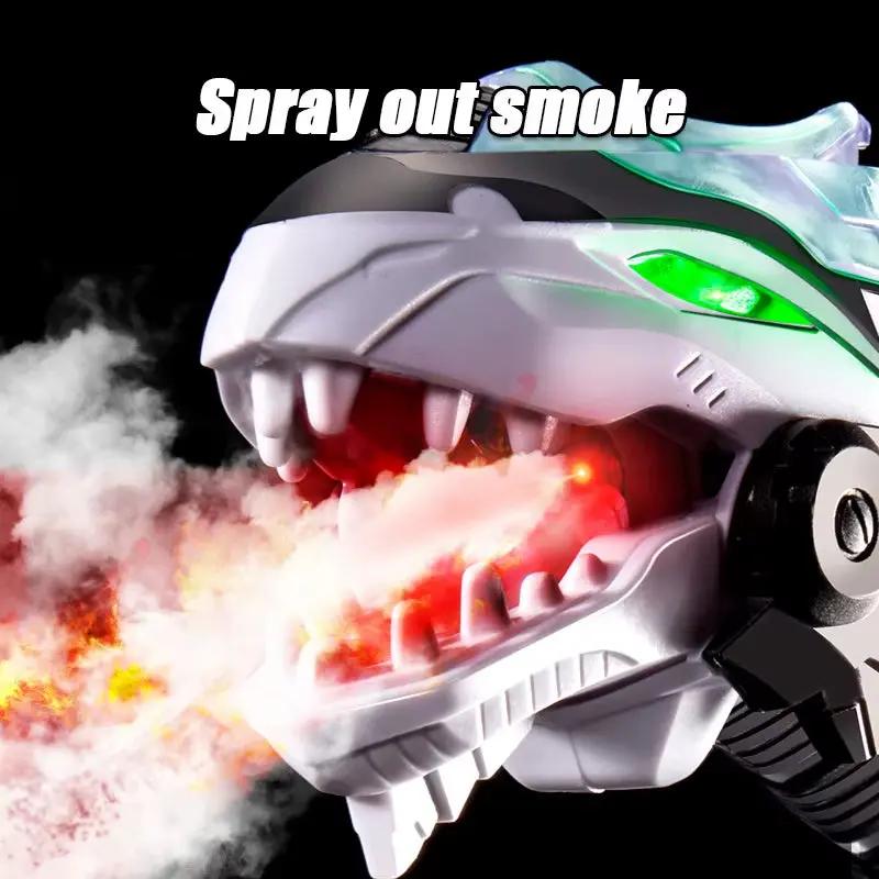 Children Dinosaurs Toys Electronic Boy Simulation Action Sound Light Spray Dinosaurs Model Education Toy for Kids Gifts