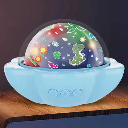 Kid Projector Night Light Dinosaur Nightlight Projector for Children Early Learning Toy Interactive LED Projection Lamp for Home