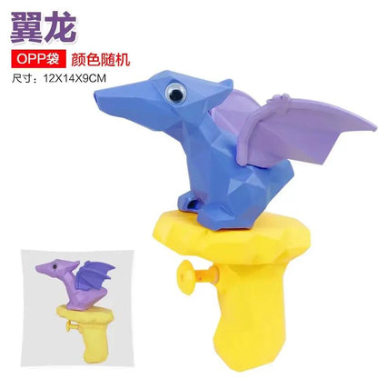 3D Dinosaur Water Gun Summer Toy for Kids Boys Girls Cute Cartoon Tyrannosaurus Press Water Spray Gun Outdoor Beach Garden Bath