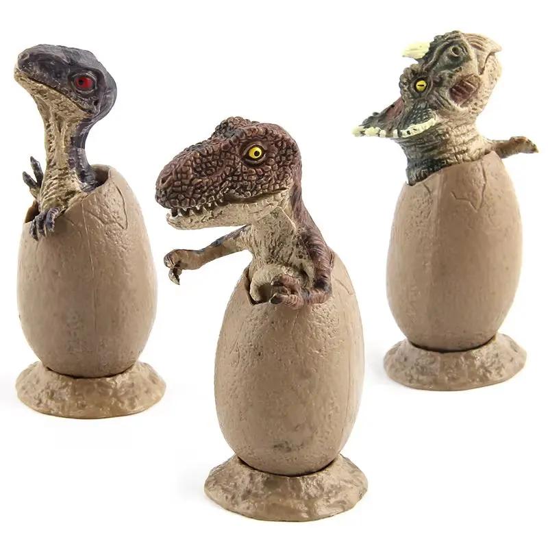 3 Pcs/Set Mini Hatching Dinosaur Egg Kids Toy Growing Dinosaur Baby Action Figure Early Educational for Children Gifts