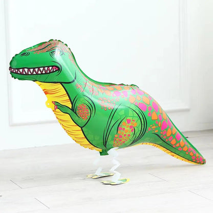 Large 4D Walking Dinosaur Balloons Jurassic Dinosaur Party Supplies Kids Birthdays Decorations Jungle Dragon Foil Globos Toys