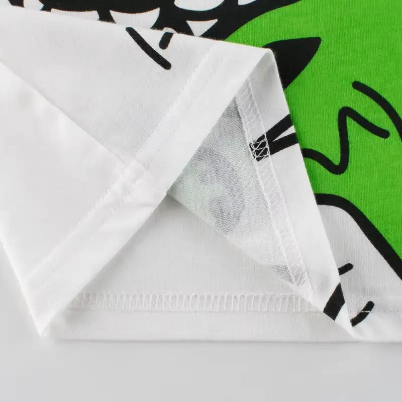 2 3 4 5 6 7 8 Years Kids Boys Clothes 100% Cotton Short Sleeve T-Shirts Dinosaur Cartoon Children Clothes Kids Summer Clothing