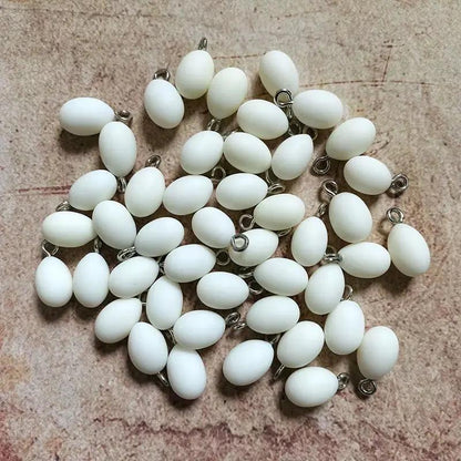 10Pcs Mini Simulated Egg Dinosaur Egg Resin Charms Funny Cute Quail Egg Pendant Diy for Earring Necklace Jewelry Make