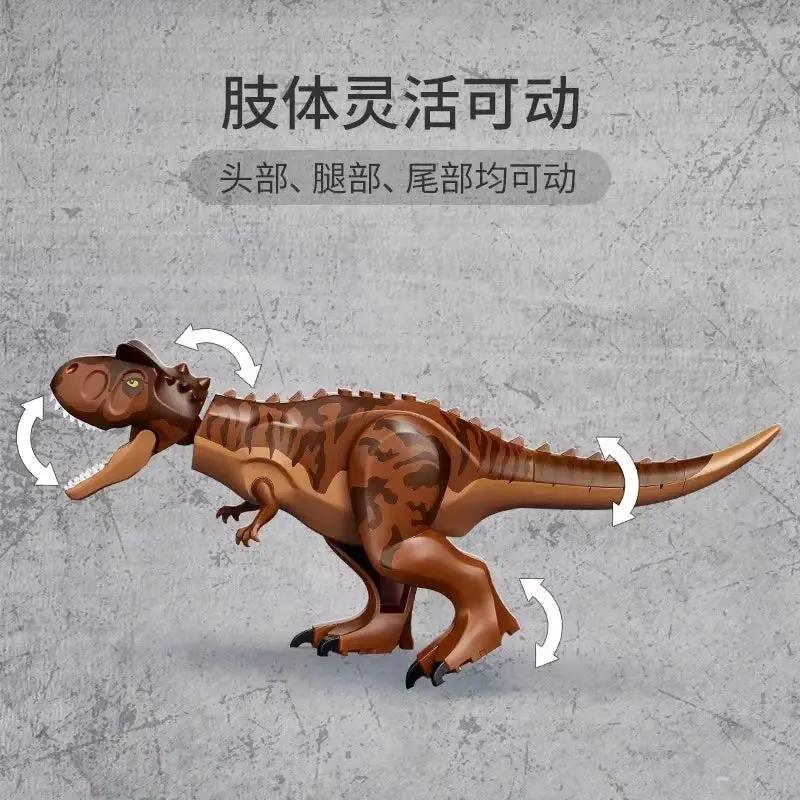 Compatible Sets Carnotaurus Dinosaur Chase Model Building Blocks Assemble Bricks Toys for Children Birthday Christmas Gift 76941