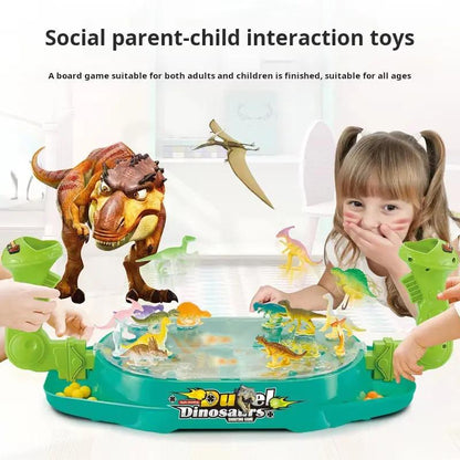 Children'S Two-Player Battle Catapult Dinosaur Board Game Pinball Catapult Toy Parent-Child Interactive Educational Toy