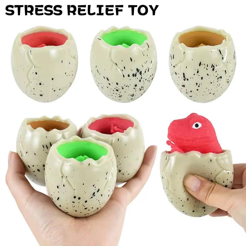 Creative Dinosaur Egg anti Stress Squeeze Toys Fun Pinch Animal Vent Ball Kid Children Birthday Party Favors