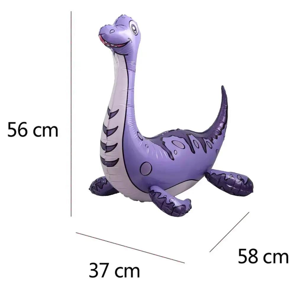 3D Standing Large Foil Dinosaur Tyrannosaurus Balloons Kids Dinosaur Birthday Party Decoration Inflatable Safari Favors Supplies