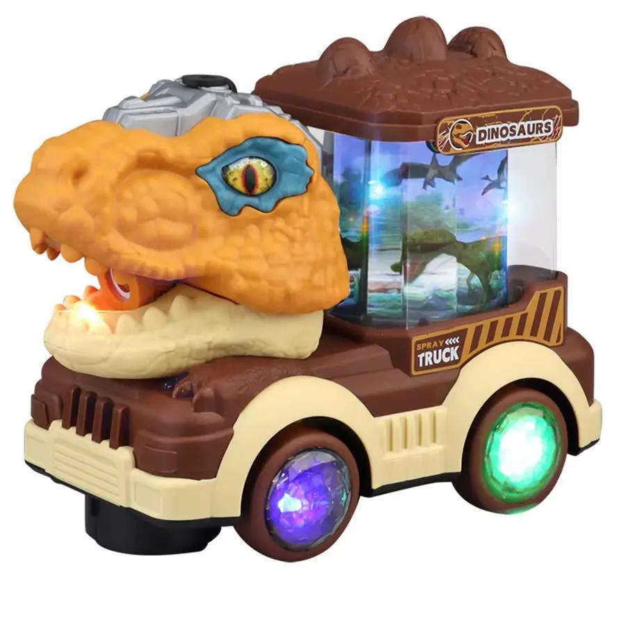 Tyrannosaurus Rex Electric Toy Car Dinosaur Car with Lights, Music Dinosaur Toy Boy Car Toy Birthday Gift