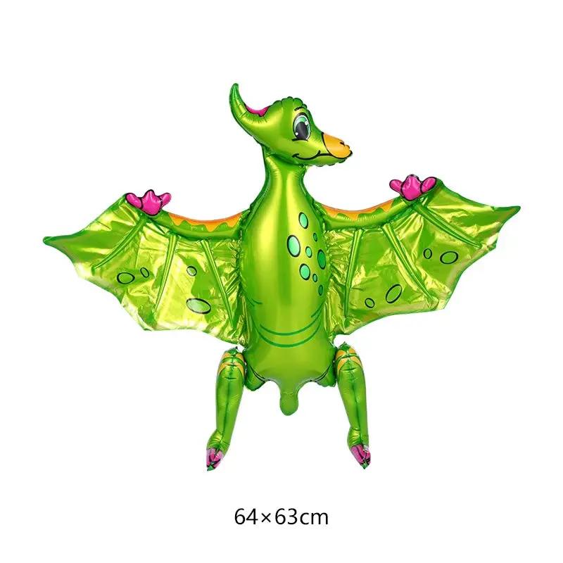 3D Standing Dinosaur Balloon Cartoon T Rex Dino Foil Balloon for Party Decoration Kids Birthday Party Supplies