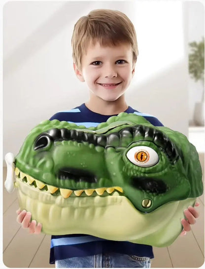 Dinosaur Head Soft Rubber Cover Storage Box