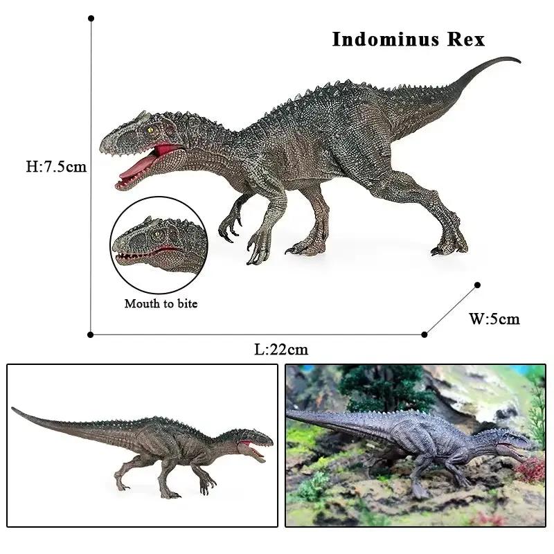 Jurassic D.Rex I.Rex Eoraptor Carnotaurus Figures Dinosaur Brinquedo Tyrannosaurus Model Collection PVC Toy Kids Gift