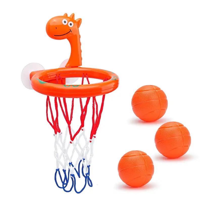Baby Bath Toy Suction Cup Bathroom Bathtub Shooting Basketball Hoop with 3 Balls Children Toys Play Water Game Toys for Boy Gift