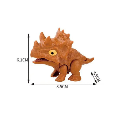 Jurassic Finger Biting Dinosaur Model Toys for Boys Triceratops Tyrannosaurus Ankylosaurus Tricky Interactive Animals Dino Toy