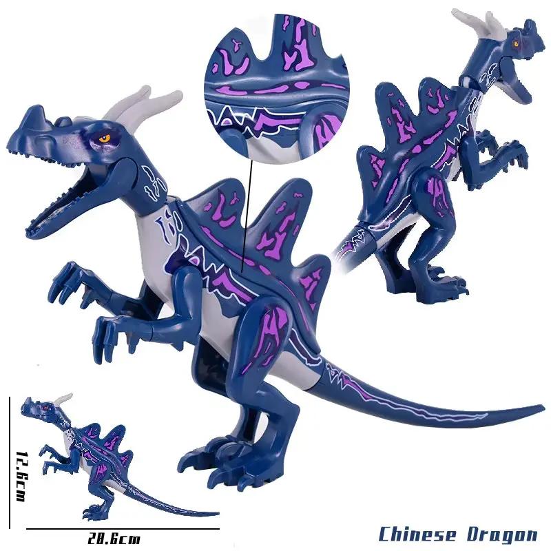 Brutal Raptor Building Jurassic Blocks World 2 MINI Dinosaur Figures Bricks Dino Toys for Children Dinosaurios Christmas