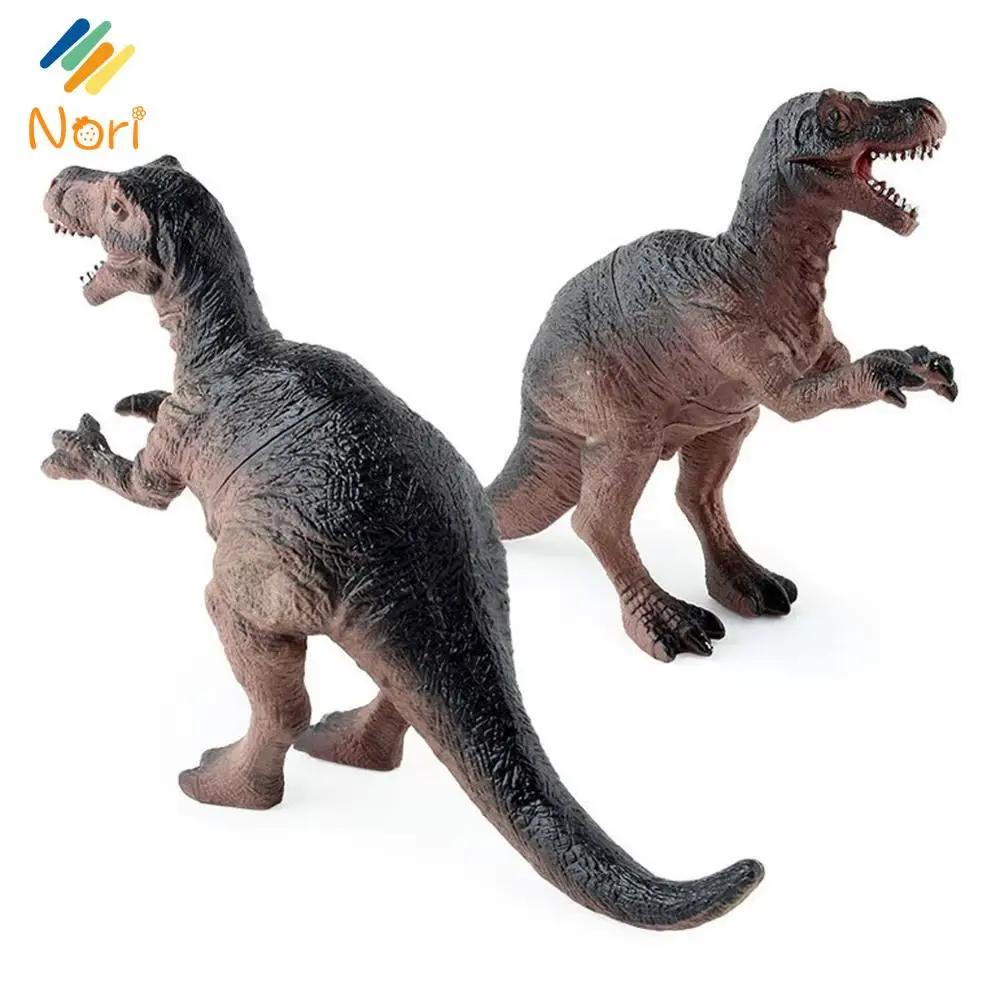 Nori Mini Simulated Dinosaur Toys Jurassic Tyrannosaurus Rex Model Triceratops Collection Figures