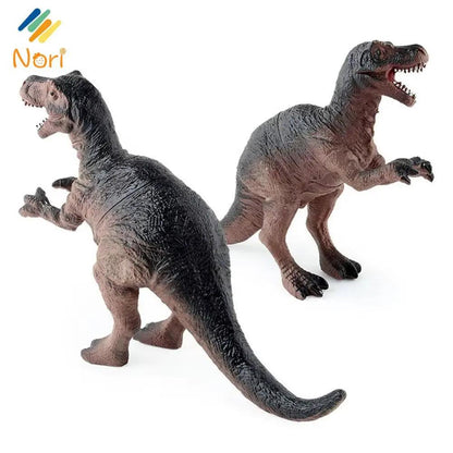 Nori Mini Simulated Dinosaur Toys Jurassic Tyrannosaurus Rex Model Triceratops Collection Figures