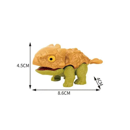 Jurassic Finger Biting Dinosaur Model Toys for Boys Triceratops Tyrannosaurus Ankylosaurus Tricky Interactive Animals Dino Toy