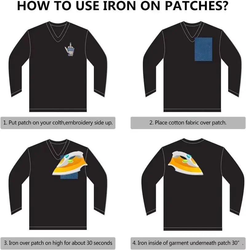 8Pcs Dinosaur Animal Iron Patches for Clothing Kids Embroidered on Cute Anime Lot Sets Mixed Jackets Sew Diy Pack Bulk Wholesale