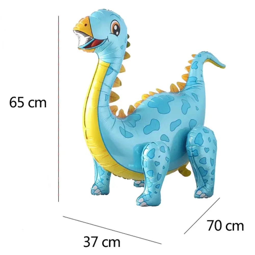 3D Standing Large Foil Dinosaur Tyrannosaurus Balloons Kids Dinosaur Birthday Party Decoration Inflatable Safari Favors Supplies