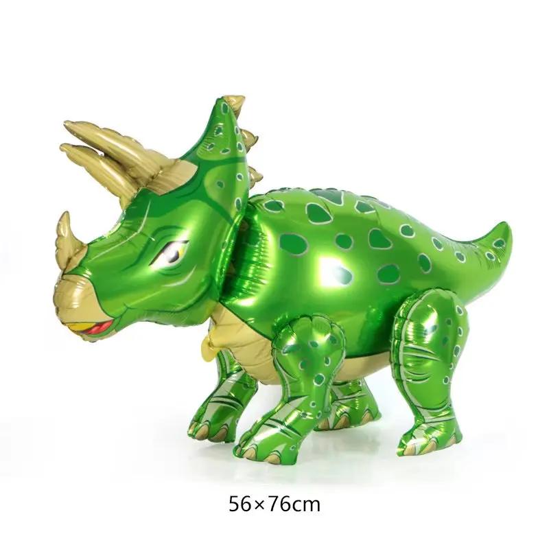 3D Standing Dinosaur Balloon Cartoon T Rex Dino Foil Balloon for Party Decoration Kids Birthday Party Supplies