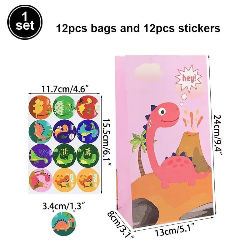 Dinosaur Party Goodie Bags Fillers Tattoo Keychain Rubber Slap Bracelet Dino Ring Kids Dinosaur Birthday Party Supplies Gift Toy