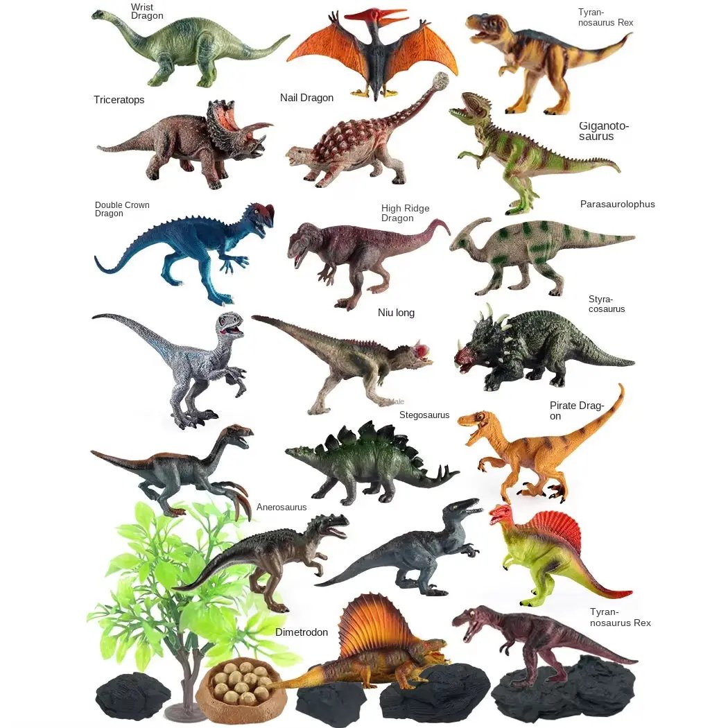 Dinosaur Toys for Kids 3-5+ (16,26 Plastic Dinosaur Figures) Dinosaur Gift Set for Toddlers Learning & Development (Boys & Girls