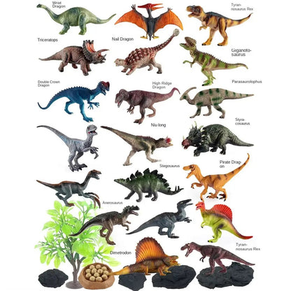 Dinosaur Toys for Kids 3-5+ (16,26 Plastic Dinosaur Figures) Dinosaur Gift Set for Toddlers Learning & Development (Boys & Girls