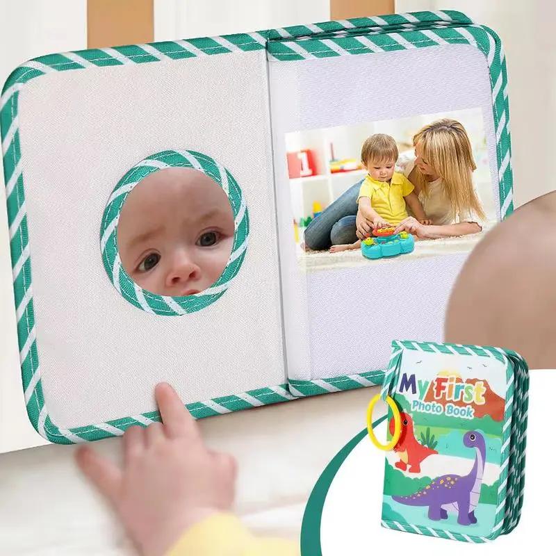 Baby Photo Albums 6X8Inches Photo Albums Cloth Baby Picture Book First Year Safe Album Book Dinosaur Themed Soft Baby Toys For