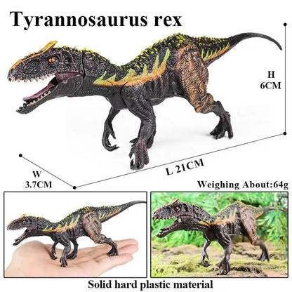 Jurassic D.Rex I.Rex Eoraptor Carnotaurus Figures Dinosaur Brinquedo Tyrannosaurus Model Collection PVC Toy Kids Gift
