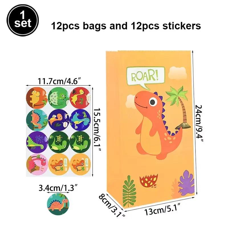 Dinosaur Party Goodie Bags Fillers Tattoo Keychain Rubber Slap Bracelet Dino Ring Kids Dinosaur Birthday Party Supplies Gift Toy