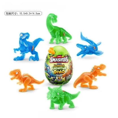 New Original Zuru Jurassic Linglong Luminous Archaeological Egg Dinosaur Egg Bursting Boy Surprise Boy Toy Gift
