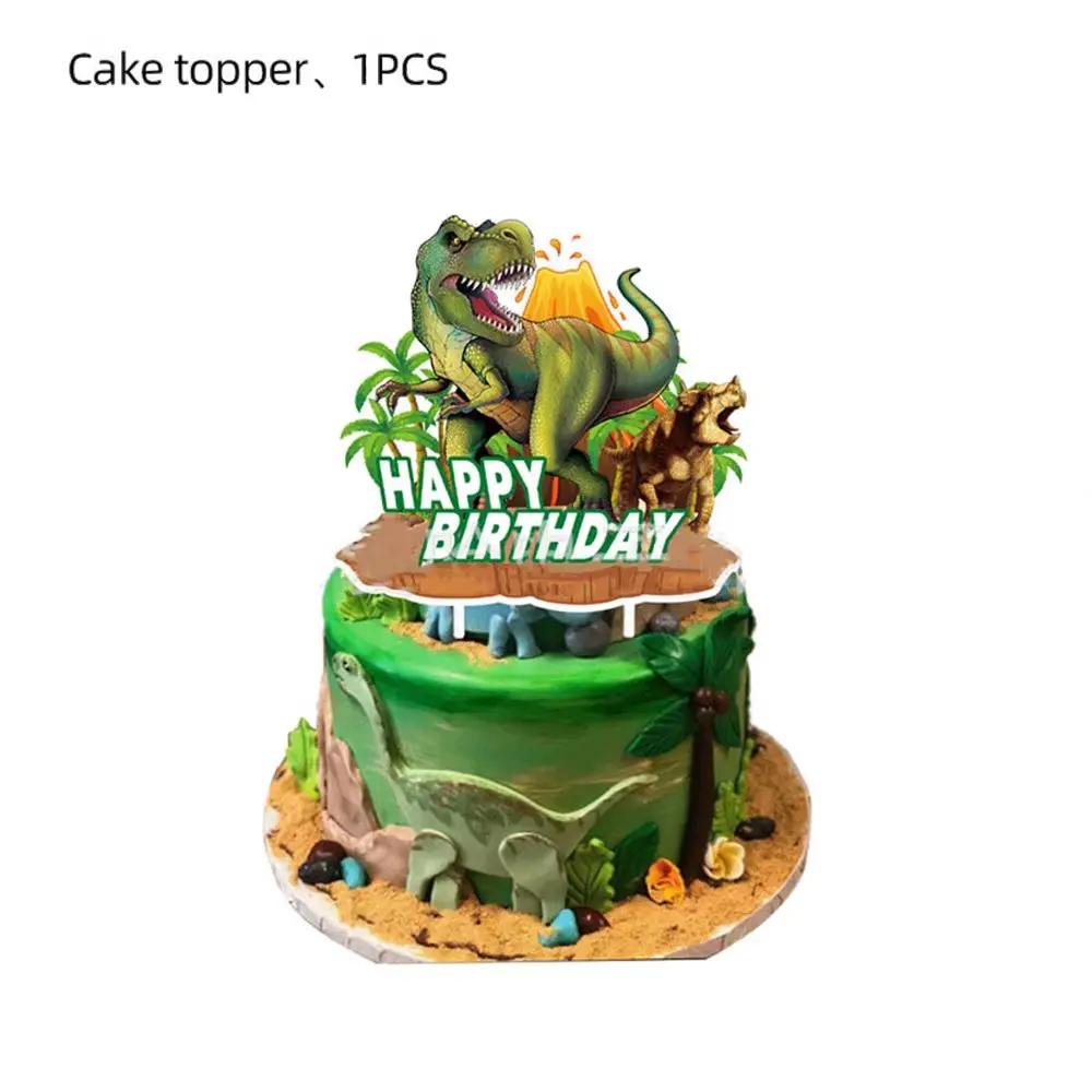 3 Tier Dinosaur Cupcake Stand Party Decor Cupcake Toppers Dino Dessert Tower Jungle Dino Theme Kid Boy Birthday Party Supplies