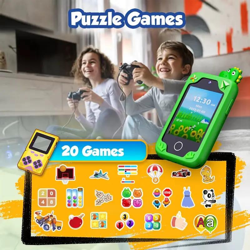 New Mini Phone Children Toy Musical Unicorn Dinosaur Baby Mobile Camera MP3 Player Educational Toys Kids Christmas Birthday Gift