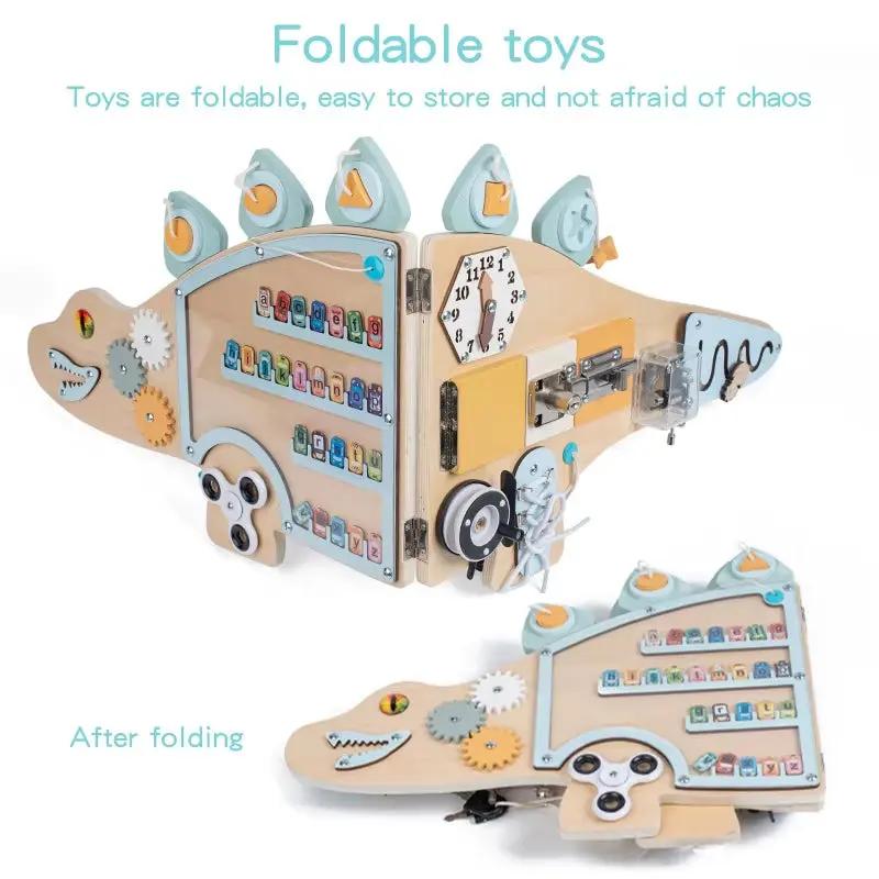 Montessori Education Wall Game Puzzle Children Toy Math for Kids Interactive Toys Busy Board Games Sensory Toy Baby Accessories