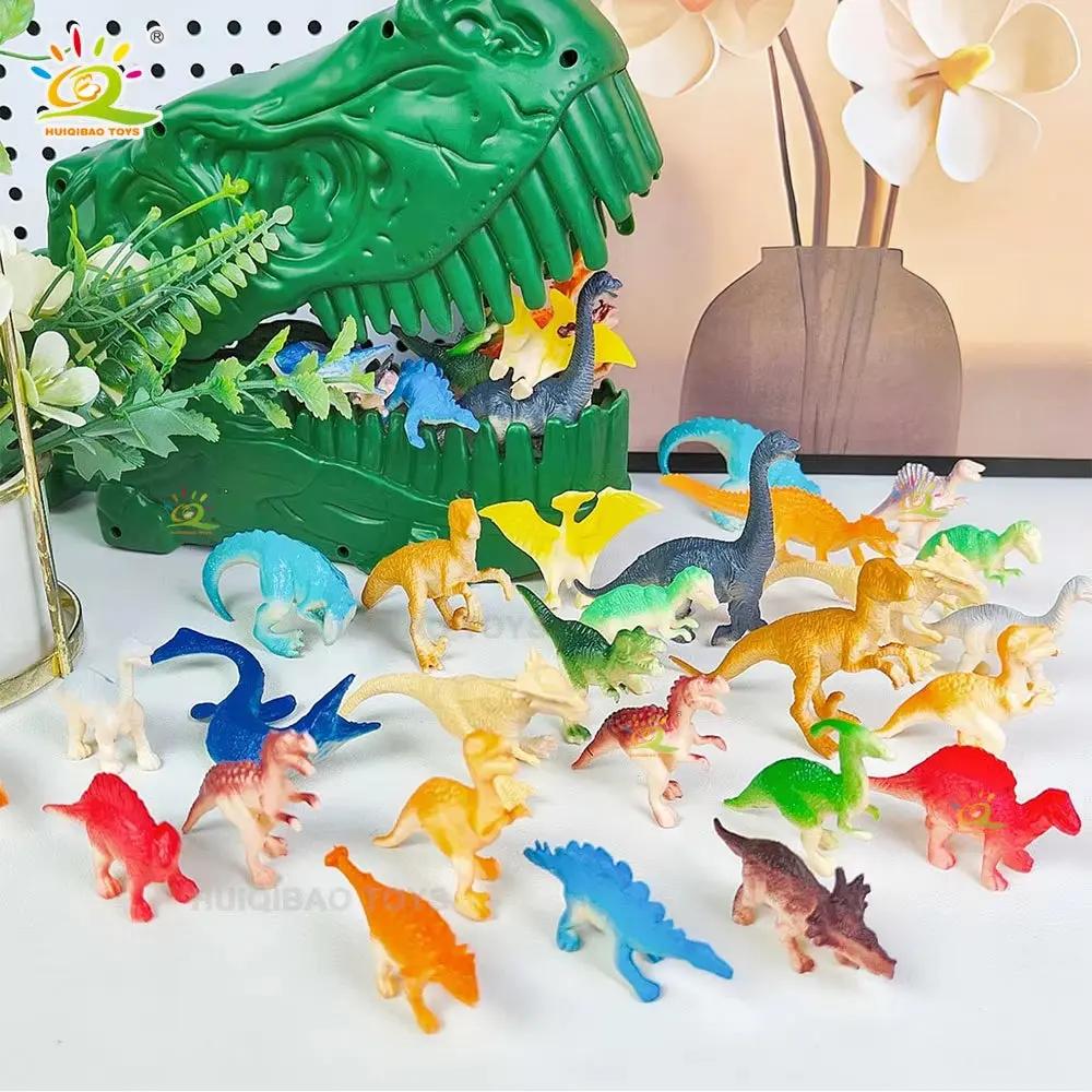 Mini Dinosaur Model Set, Dinosaur Head Storage Box, Realistic Dinosaur Children'S Toys, Desktop Decorations, Birthday Gifts