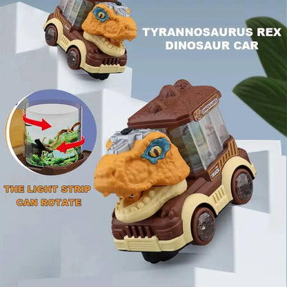 Tyrannosaurus Rex Electric Toy Car Dinosaur Car with Lights, Music Dinosaur Toy Boy Car Toy Birthday Gift