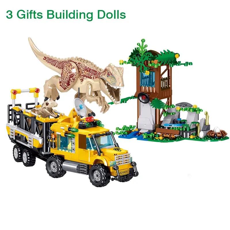 Enlightenment Children'S Tyrannosaurus Rex Boy Toy Assembly Interspersed with DIY Building Blocks and Christmas Birthday Gifts