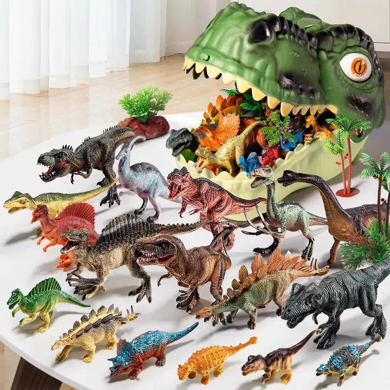 Dinosaur Head Soft Rubber Cover Storage Box