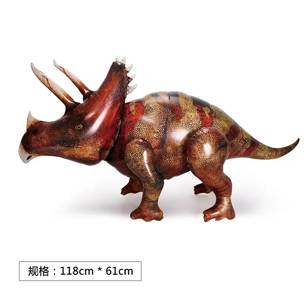 3D Large Walking Dinosaur Foil Balloons Jungle Animal Boys Birthday Party Decors Jurassic Standind Dragon Kids Toys Air Globos