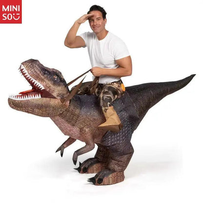 The Ultimate Halloween Party Costume: Inflatable Dinosaur Suit for Adults & Kids